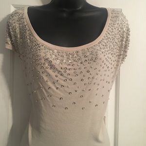 WHBM gorgeous blouse with sequins